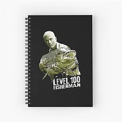 Jeremy Wade Level 100 Fisherman designs Classic Spiral Notebook