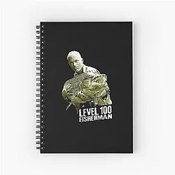 Jeremy Wade level fisherman designs Notebook