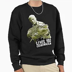 Jeremy Wade Level Fisherman designs Pullover Sweatshirt