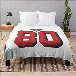 Jerry Rice 80 Throw Blanket