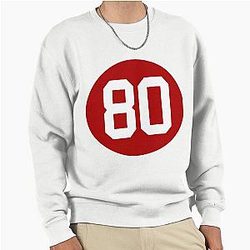 Jerry Rice Number 80 San Francisco 49ers Inspired Pullover Sweatshirt