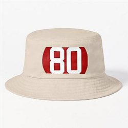 Jerry Rice Number 80 Jersey San Francisco 49ers Inspired Bucket Hat