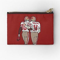 Jerry Rice and Joe Montana Pouch