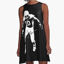 Nfl Hall Of Famer Jerry Rice Stamp A Line Dress