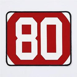 Jerry Rice 80 Jersey San Francisco 49ers Mouse Pad