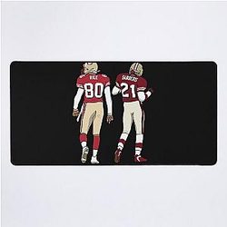Deion Sanders Jerry Rice Desk Mat