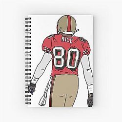 Jerry Rice Spiral Notebook