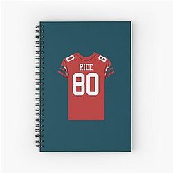 Jerry Rice 80 Jersey Notebook