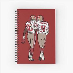 Jerry Rice and Montana Spiral Notebook
