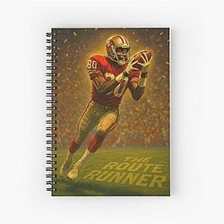 The Jerry Rice Touchdown Tribute Spiral Notebook