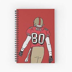 Jerry Rice Spiral Notebook