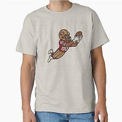 Gridiron Greats: A Cartoon Tribute - Jerry Rice Classic T-Shirt