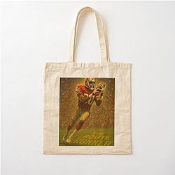 The Route Runner Jerry Rice Touchdown Tribute Cotton Tote Bag