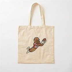 Gridiron Greats: A Tribute - Jerry Rice Cotton Tote Bag