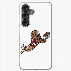 Gridiron Greats: A Cartoon Tribute to Jerry Rice for Samsung Galaxy Soft Case