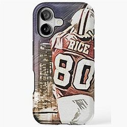 Jerry Rice and the Golden Gate Bridge iPhone Case