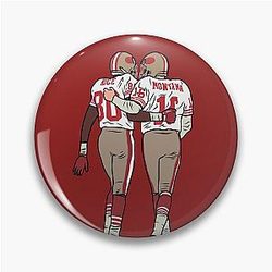 Jerry Rice Joe Montana Pin