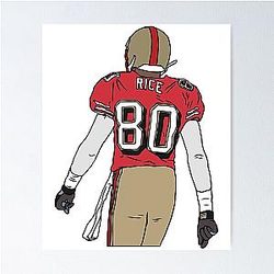 Jerry Rice Back Poster
