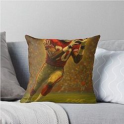 The Route Runner Jerry Rice Tribute Throw Pillow