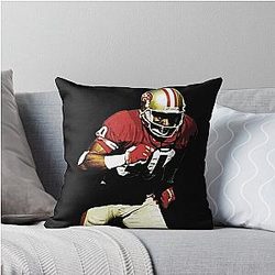 Jerry Rice vintage throw pillow