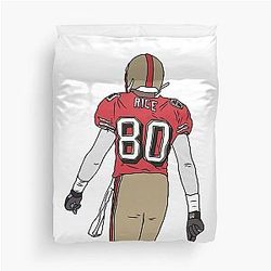 Jerry Rice Backet Duvet Cover