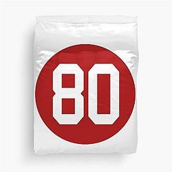 Jerry Rice Number 80 Jersey San Francisco 49ers Duvet Cover