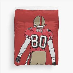 Jerry Rice Back to Duvet Cover