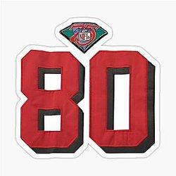 Jerry Rice 80 Sticker