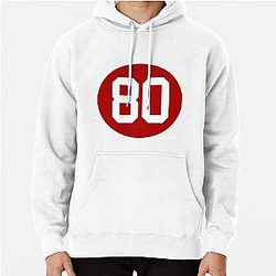 Jerry Rice Number 80 Jersey San Francisco 49er's Inspired Pullover Hoodie