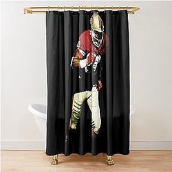 Jerry Rice Vintage Shower Curtain
