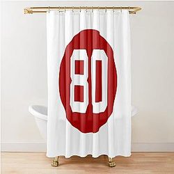Jerry Rice Number 80 Jersey San Francisco 49ers Shower Curtain