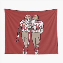 Jerry Rice Joe Montana Tapestry