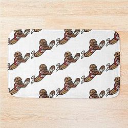 Gridiron Greats: A Cartoon Tribute - Jerry Rice Bath Mat