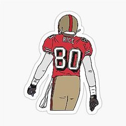 Jerry Rice Back to Sticker