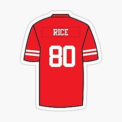 Jerry Rice Jersey Sticker