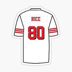 Jerry Rice Jersey Sticker