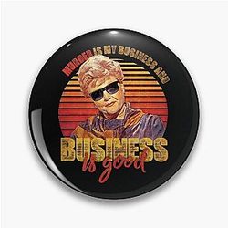 Vintage Jessica Fletcher Murder Is My Business Gifts Pin