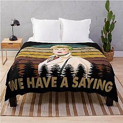 We Have a Saying Jessica Fletcher Graphic Murder She Wrote Gifts Throw Blanket