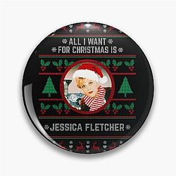 All I Want for Christmas Is Jessica Fletcher Pin