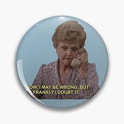 Jessica Fletcher Sticker Pin
