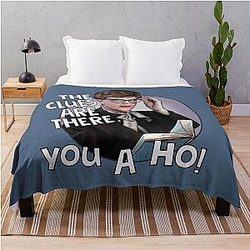 Jessica Fletcher is on the case Murder She Wrote Throw Blanket