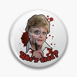 Murder She Wrote Jessica Fletcher Who's Dead Pin