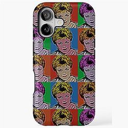 Jessica Fletcher in Pop Art Style Lithograph iPhone Case
