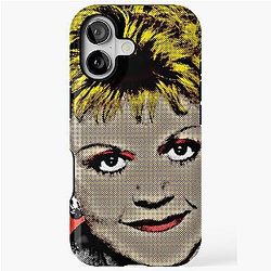 Jessica Fletcher in Pop Art Style Lithograph iPhone Tough Case
