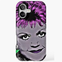 Jessica Fletcher in Pop Art Style Lithograph iPhone Tough Case