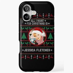 All I Want for Christmas Is Jessica Fletcher iPhone Case