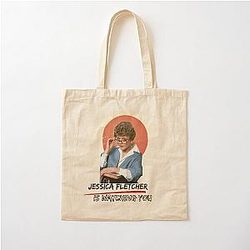 Jessica Fletcher Watching Cotton Tote Bag