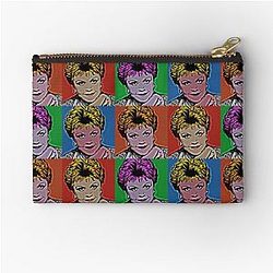 Jessica Fletcher in Pop Art Style Lithograph Zipper Pouch