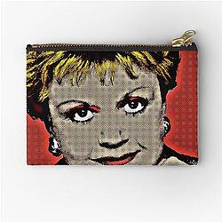Jessica Fletcher in Pop Art Lithography Red Zipper Pouch