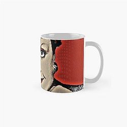 Jessica Fletcher in Pop Art Lithography Classic Red Background Mug